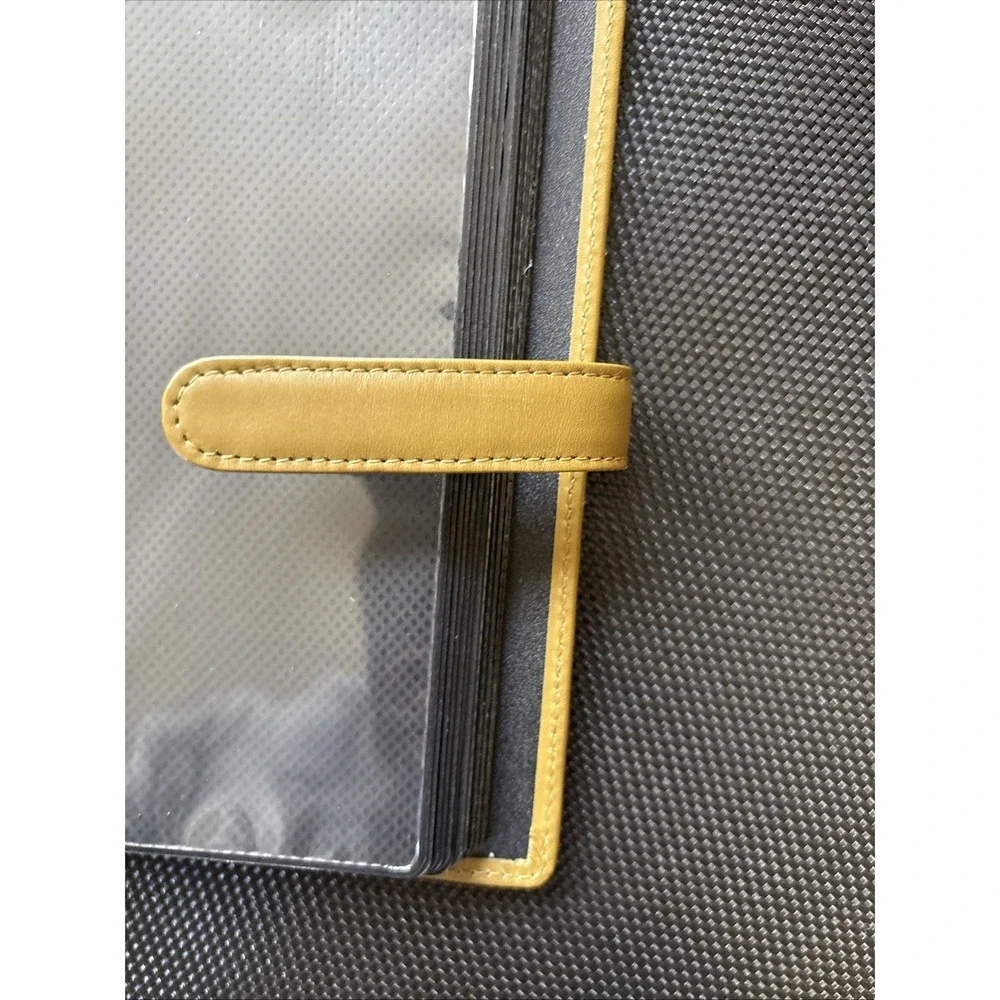 Banana republic genuine leather photo travel album with latch 6 7/8 X 5